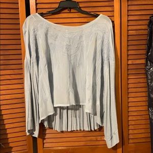 Free People Flowy Lace Boho Top